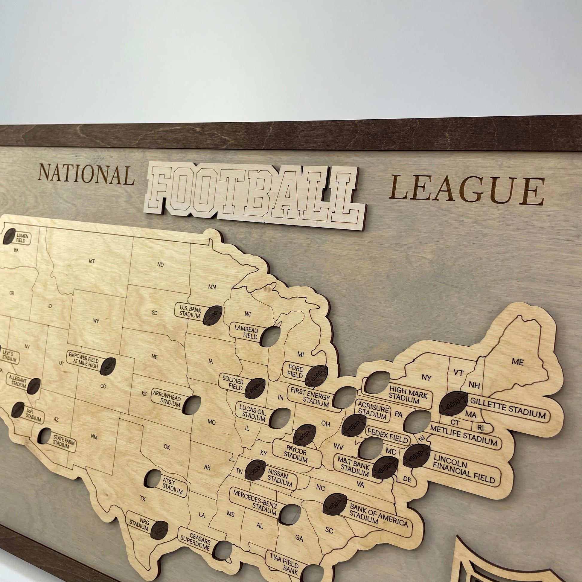 Football Stadium Map (Light grey) - MyWanderMap
