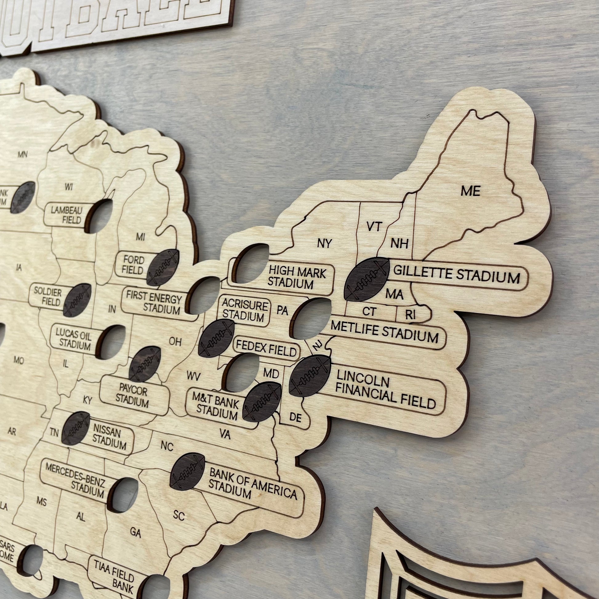 Football Stadium Map (Light grey) - MyWanderMap