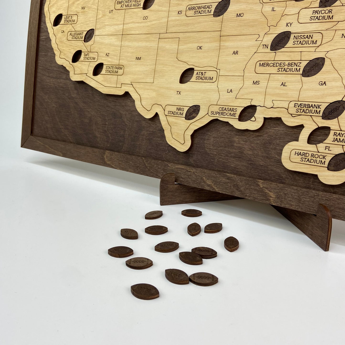 Football Stadium Map (Coffee) - MyWanderMap