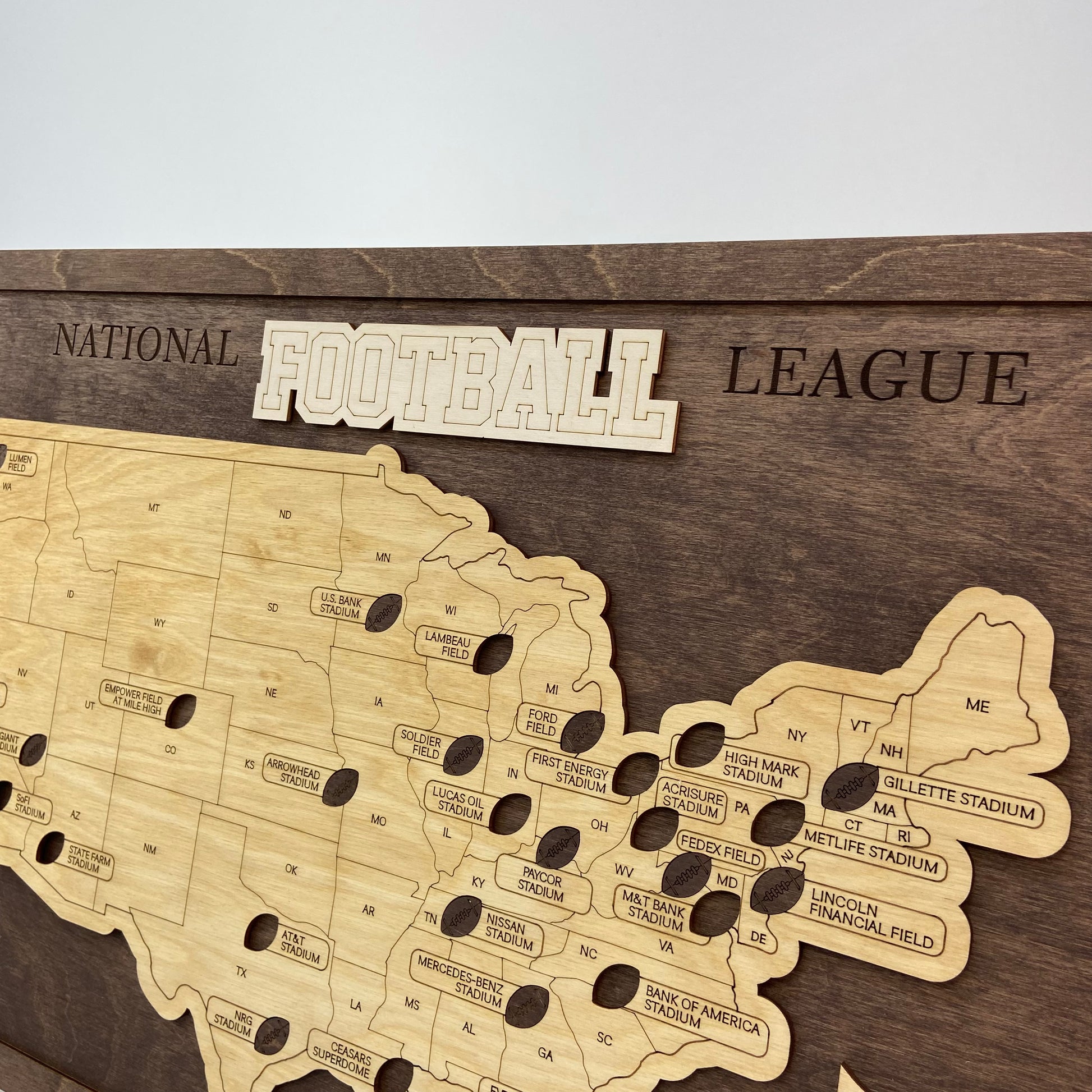 Football Stadium Map (Coffee) - MyWanderMap