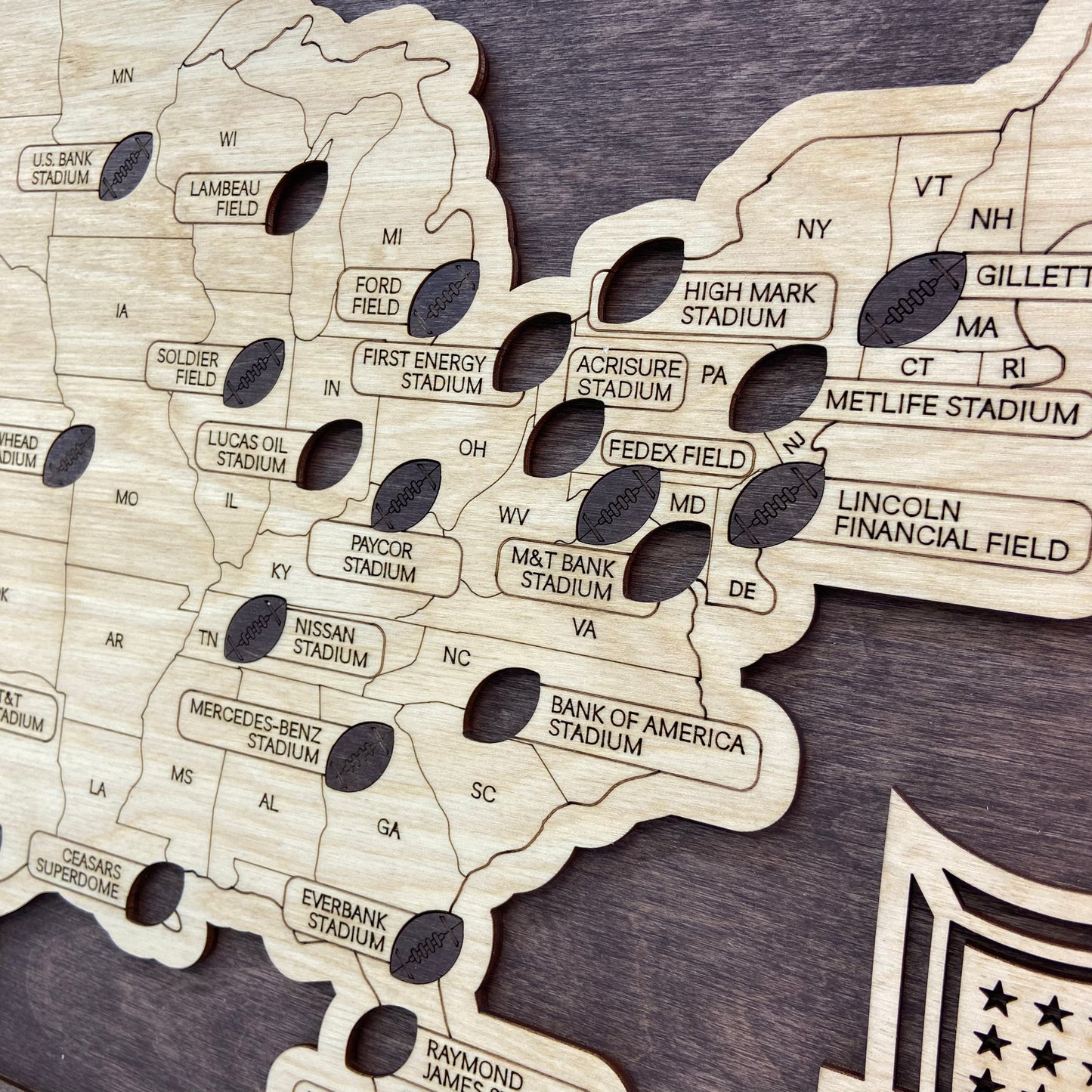 Football Stadium Map (Coffee) - MyWanderMap