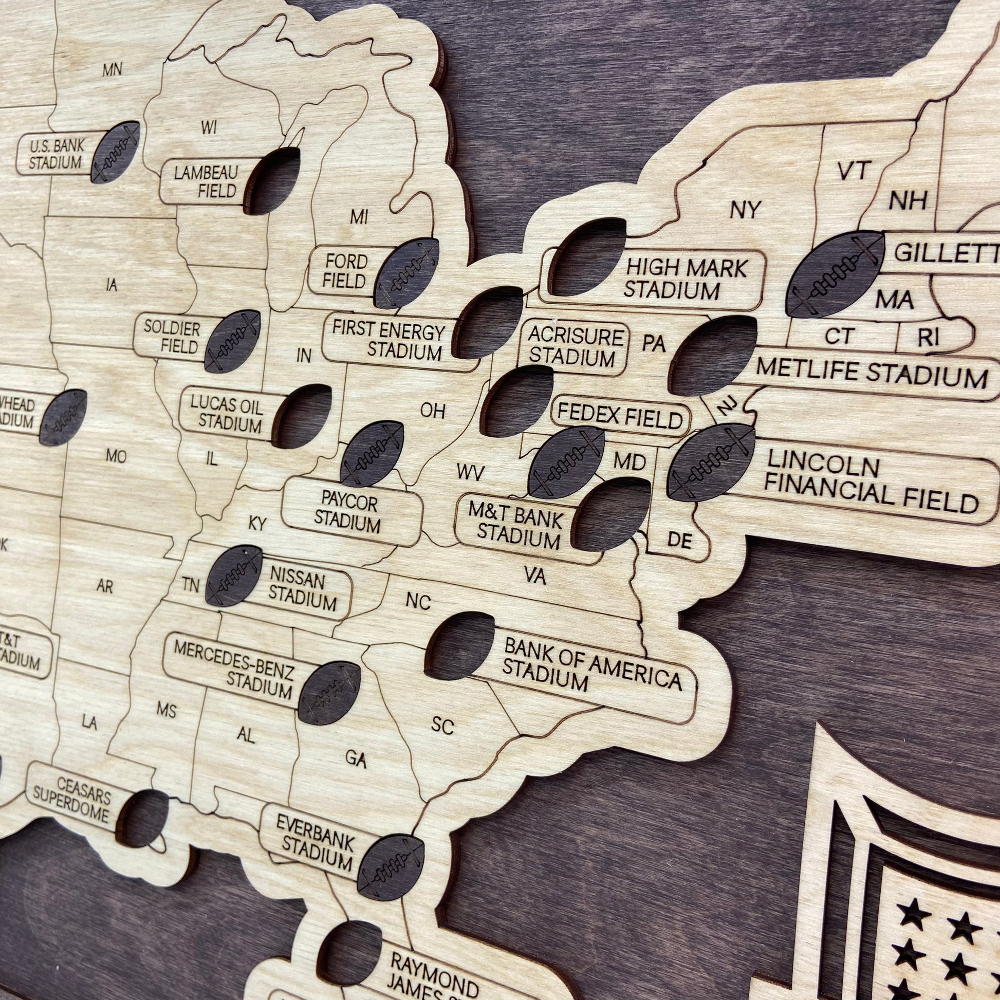 Football Stadium Map (Coffee) - MyWanderMap