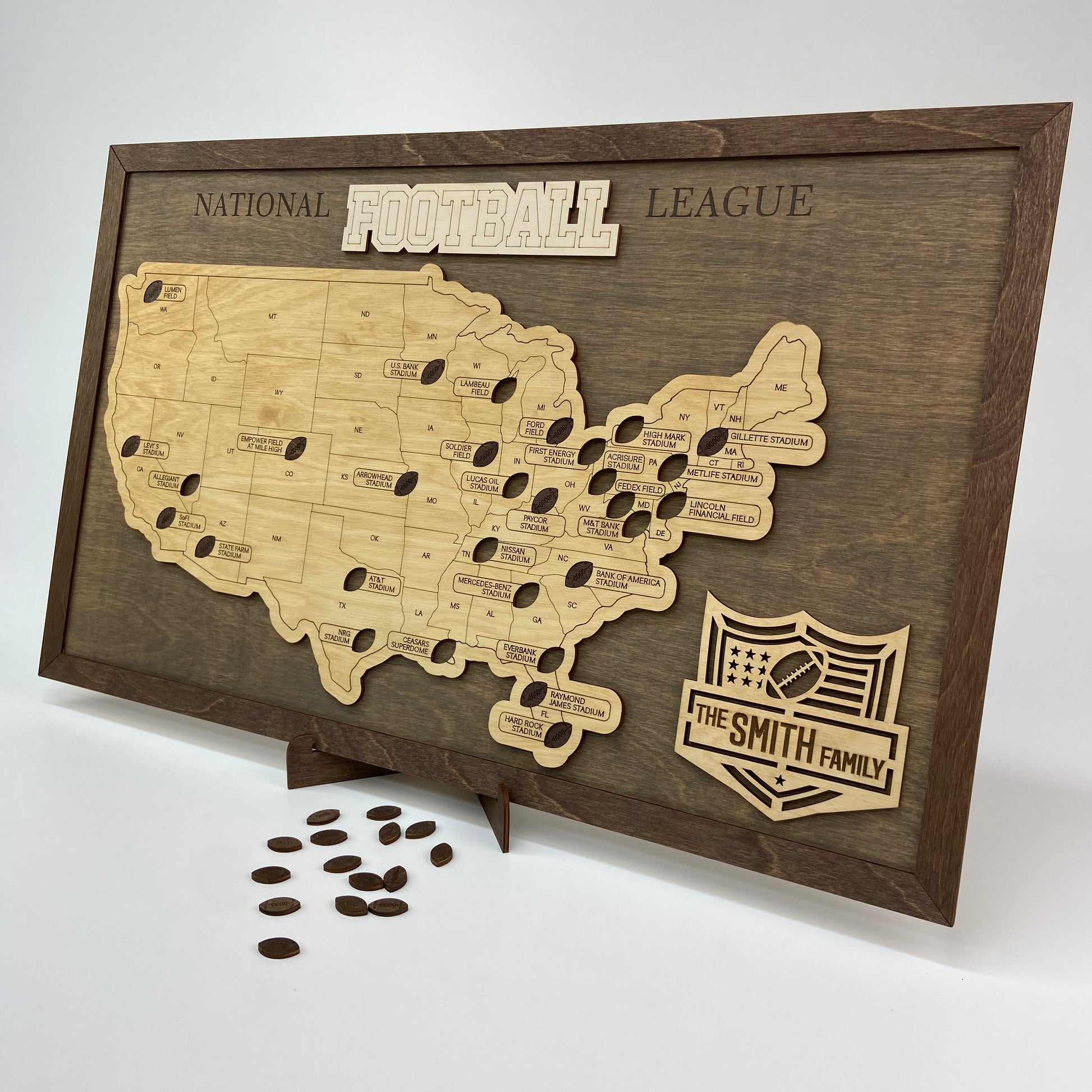 Football Stadium Map (Grey) - MyWanderMap