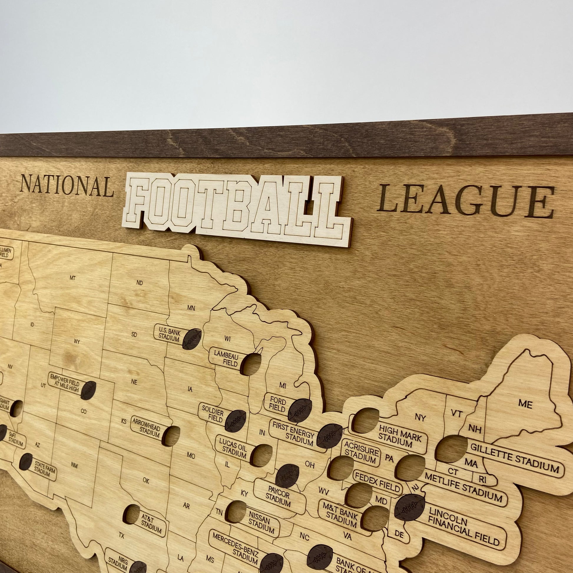 Football Stadium Map (Golden oak) - MyWanderMap