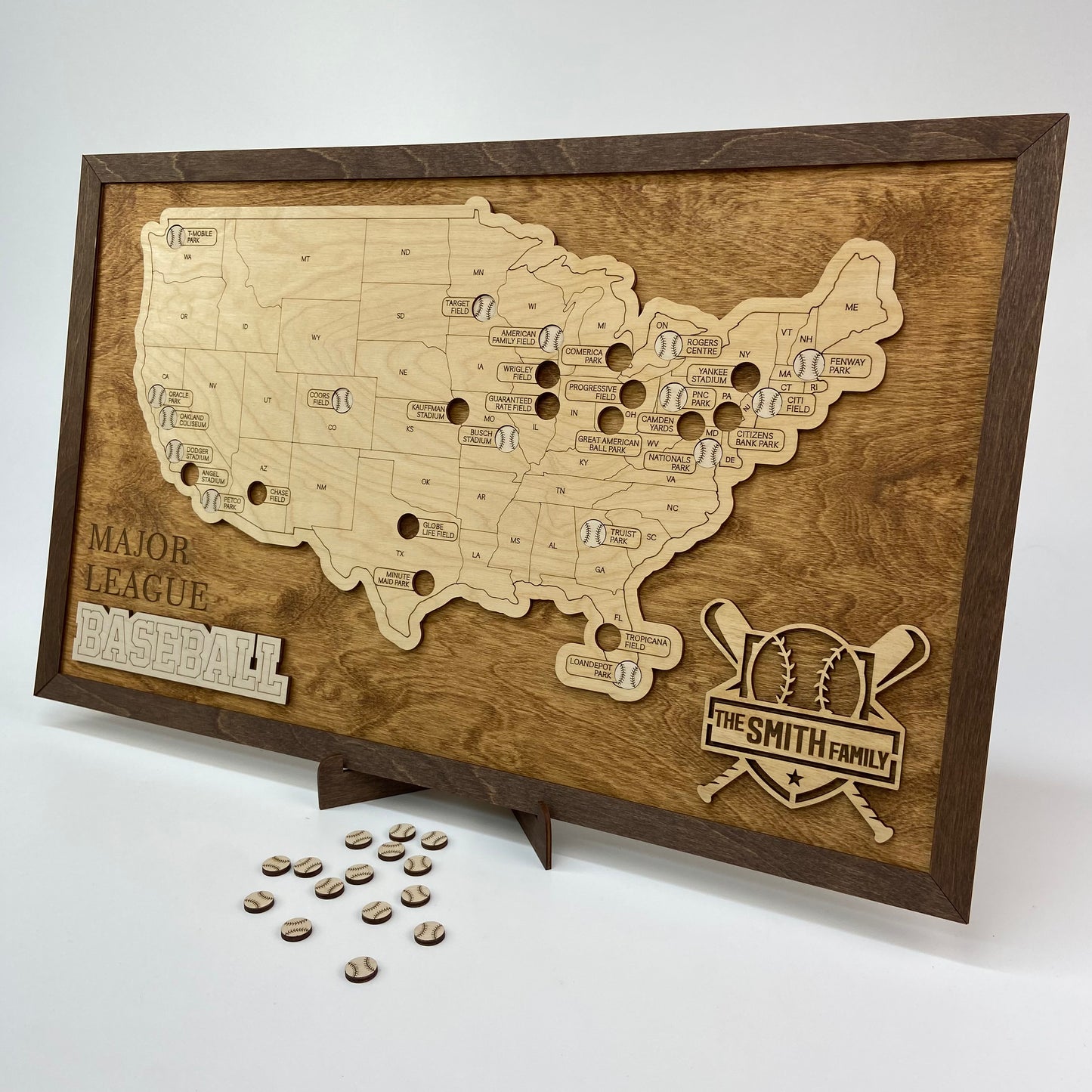 Baseball Stadium Map (Palisander) - MyWanderMap