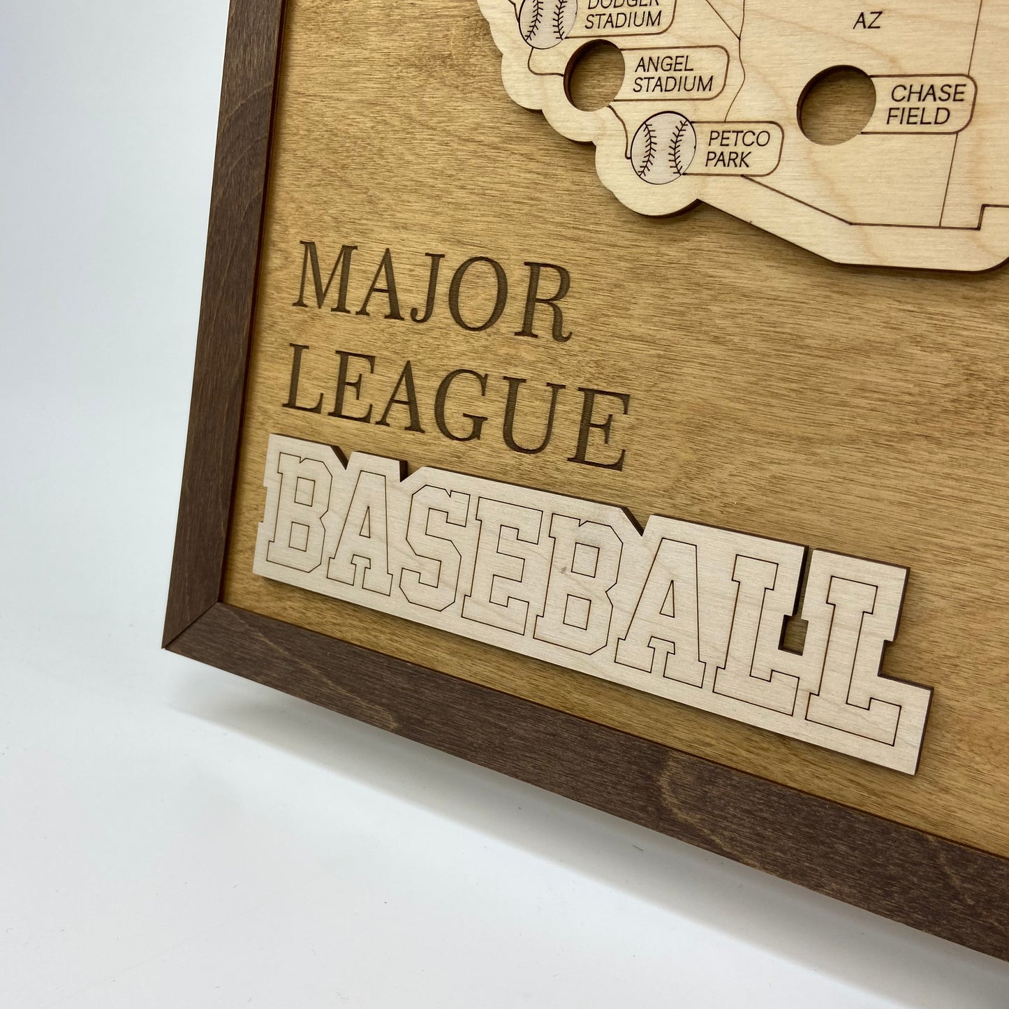 Baseball Stadium Map (Golden oak) - MyWanderMap