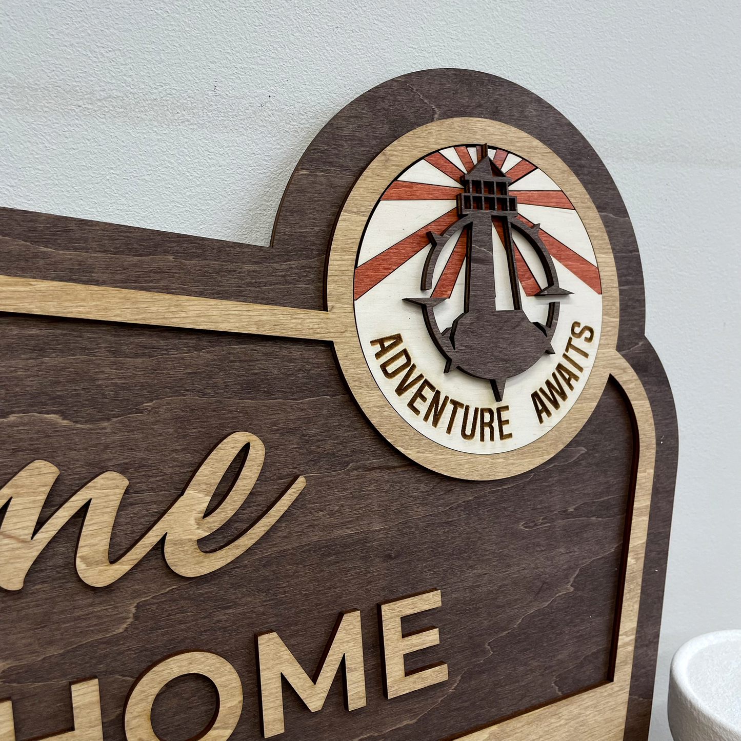 3D Wood Welcome Sign