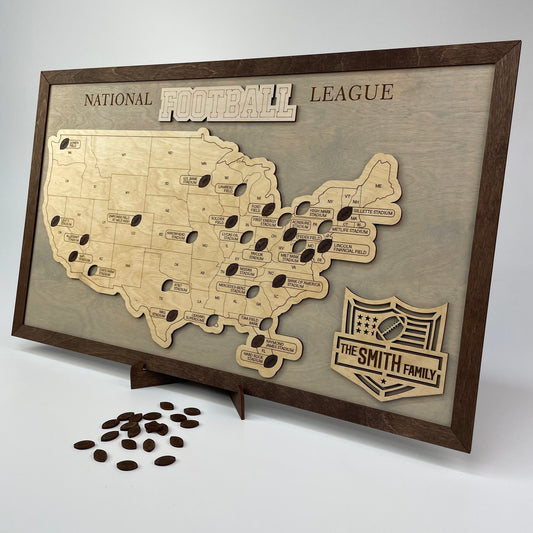 Football Stadium Map (Light grey) - MyWanderMap