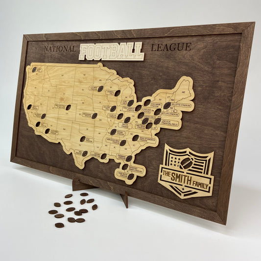 Football Stadium Map (Coffee) - MyWanderMap