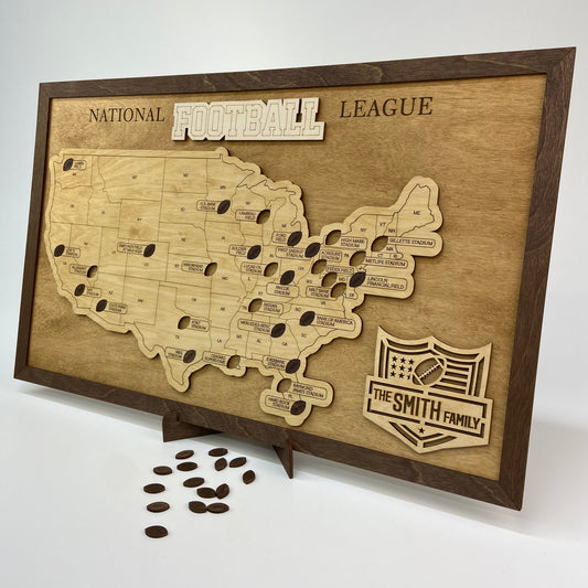 Football Stadium Map (Golden oak) - MyWanderMap