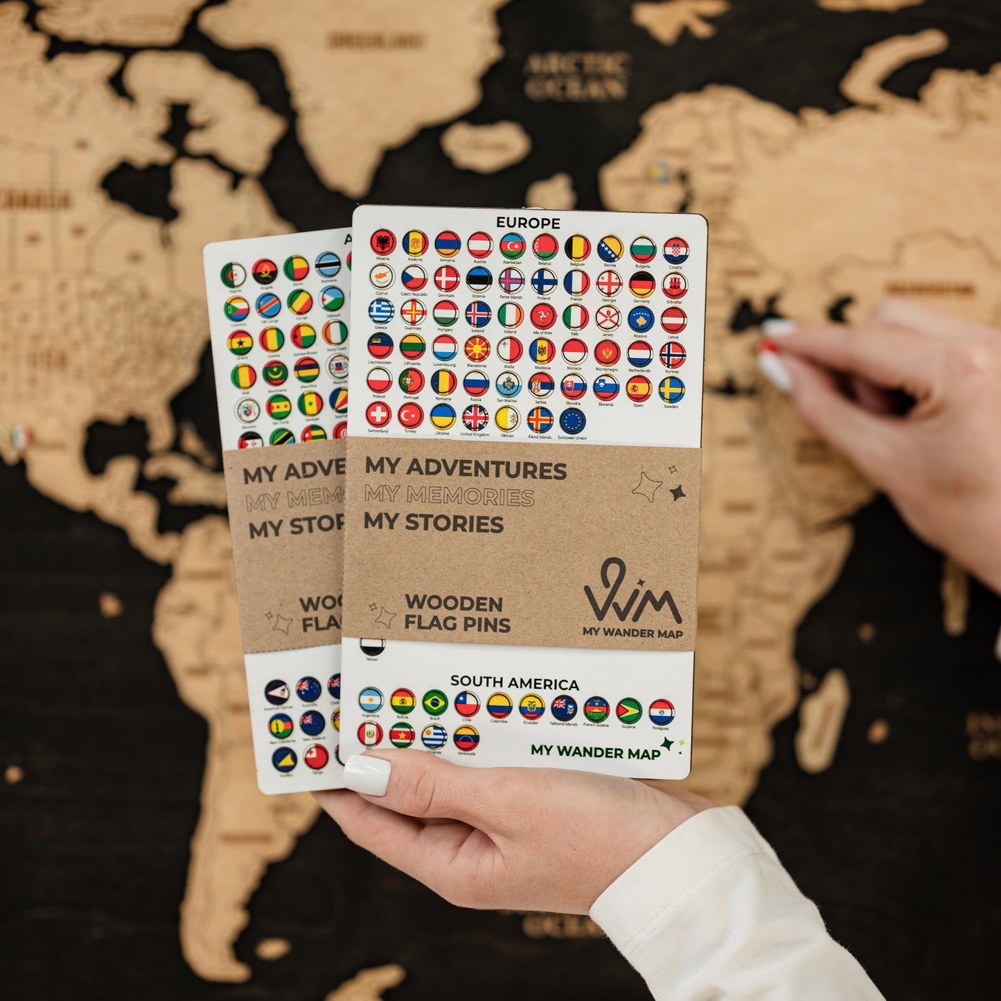 Wooden World Map Wall Art – Unique Wooden Map Decor
